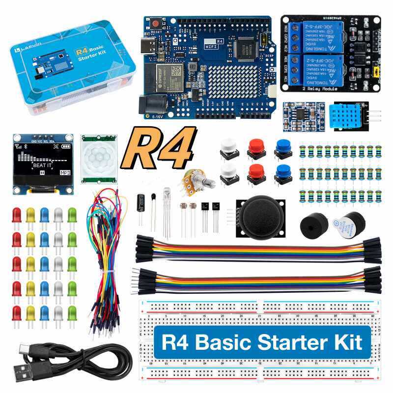 Science Project Kit - UNO R4 WiFi-kompatibles Entwicklungs-Starter-Kit mit Sensoren